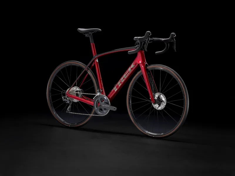 TREK Domane SL 6 Gen 3 Road Bike in Crimson and Trek Black-9